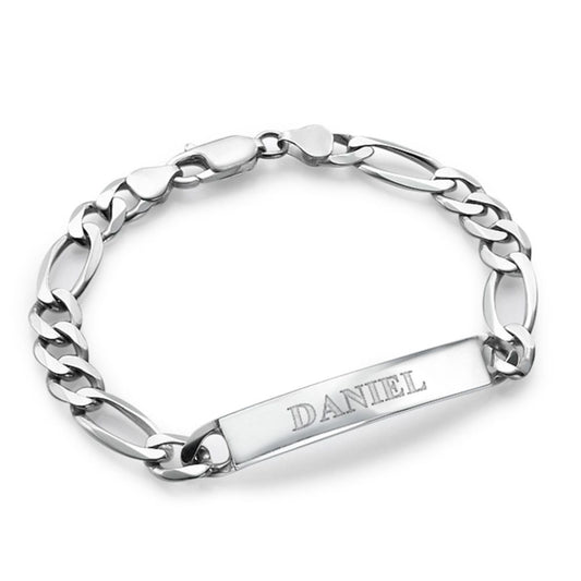 Bracelete Personalizado Com Texto - Feito em Ouro 14K